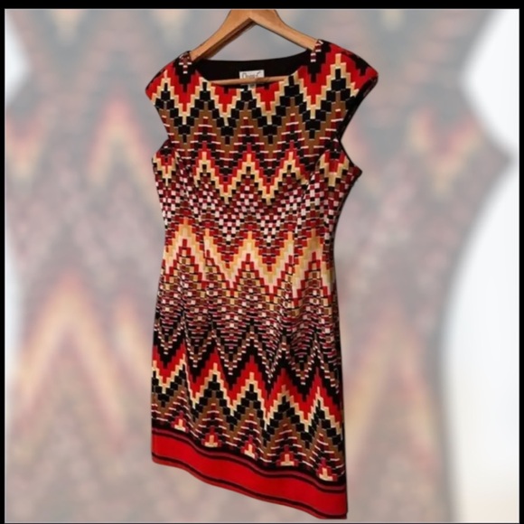 Maggy L‎ Petite 10 Sheath Dress Multicolor - Picture 1 of 5
